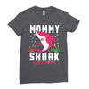 mommy shark doo doo doo family matching Ladies Fitted T-Shirt