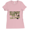 happy when duck hunting Ladies Fitted T-Shirt