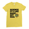 Science It's Like Magic But Real Ladies Fitted T-Shirt