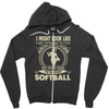 i might look like i'm playing softball Zipper Hoodie