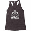 come on wales funny nations rugby Racerback Tank