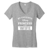 my favourite disney princess is my wife Women's V-Neck T-Shirt