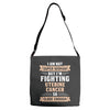 I am Not Super Woman But I'm Fighting Uterine Cancer So Close Enough Adjustable Strap Totes