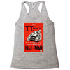 vintage tt race poster, ideal gift or birthday present Racerback Tank