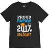 Class of 2017 Proud Papaw Graduation V-Neck Tee