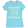 over caffeinated (3) Ladies Fitted T-Shirt