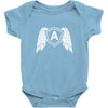 wings letter a Baby Onesie