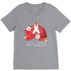 lung cancer awaneress V-Neck Tee