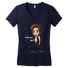 i know Women's V-Neck T-Shirt