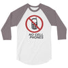 no cell phones 3/4 Sleeve Shirt