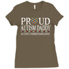 proud autism daddy Ladies Fitted T-Shirt