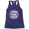 strong than cancer Racerback Tank