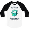 let's play video games 3/4 Sleeve Shirt