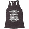 Super Cool Pawpaw Of A Freaking Awesome Grandson Racerback Tank