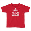 come on wales funny nations rugby Toddler T-shirt