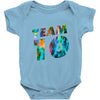 team 10 colorful Baby Onesie