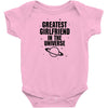 Greatest Girlfriend In The Universe Baby Onesie