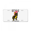 style is the message License Plate