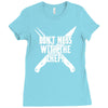 don't mess with the chef Ladies Fitted T-Shirt