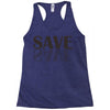 save black Racerback Tank