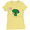 zombie cartoon Ladies Fitted T-Shirt