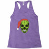 santa clous skeleton Racerback Tank