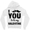 i moustache you to be my valentine Zipper Hoodie
