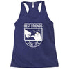 cat best friends for life Racerback Tank