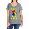gay pride parade lgbt lesbian gay bi trans queer pan light Ladies Curvy T-Shirt