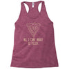 all i care about is pizza Racerback Tank