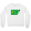 gps logo free exit 63 beach haven Crewneck Sweatshirt