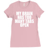 my brain has too many tabs open Ladies Fitted T-Shirt