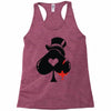 poker hat ace of spades Racerback Tank