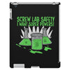 screw lab safety i want super powers iPad 3 and 4 Case