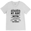 Dear Auntie, Thanks For Being My Aunt V-Neck Tee