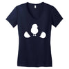 Chicken and Little Chick Women's V-Neck T-Shirt