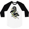 many colors  snake 3/4 Sleeve Shirt