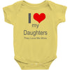 i love my daughters Baby Bodysuit