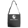 mortal kombat x dragon game logo Adjustable Strap Totes