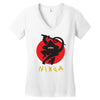 love ninja monkey banana Women's V-Neck T-Shirt