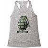 hand grenade military army Racerback Tank