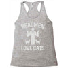 real men love cats (2) Racerback Tank