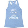 westlife white logo Racerback Tank