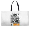 Strong Independent Motivated Gemini Weekender Totes