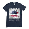 Veteran Don't Thank Me Thank My Brothers &amp; Sister Ladies Fitted T-Shirt