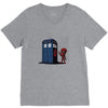 defacing the phonebox hoody V-Neck Tee