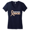 Survivor Rock Women's V-Neck T-Shirt