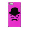 hat wayfarer glasses funny moustache hipster funny geek light tee shir iPhone 7 Case