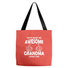 Awesome Grandma Looks Like Tote Bags