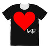 Besties Heart Family Matching All Over Women's T-shirt